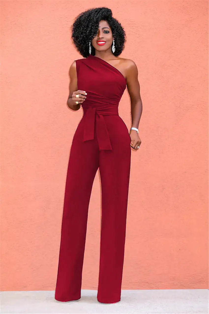 HappyU™ One-Shoulder-Jumpsuit