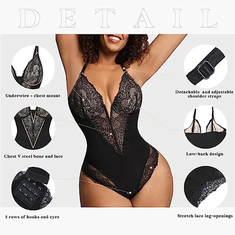 Luxe Kant V-Hals Shapewear