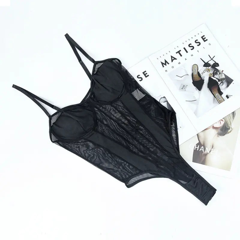Transparante Elegante Bodysuit