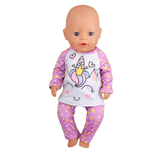 Baby Born Pyjama -Unicorn - Accessoire en Kleertjes voor je 36 + 43 cm BabyBorn Pop