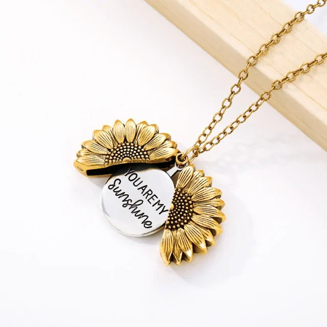 HappyU™ Zonnebloem met Zonneschijn Ketting