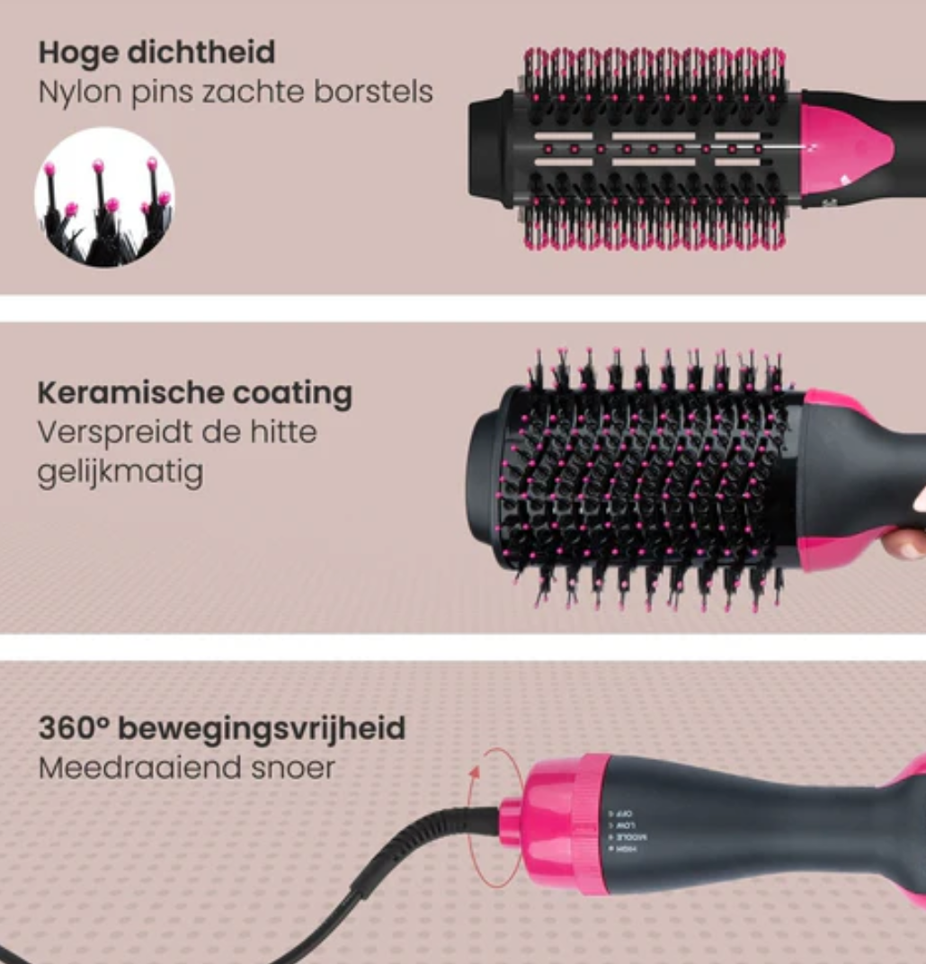 HappyU™ 4- in-1 Airstyler Borstel