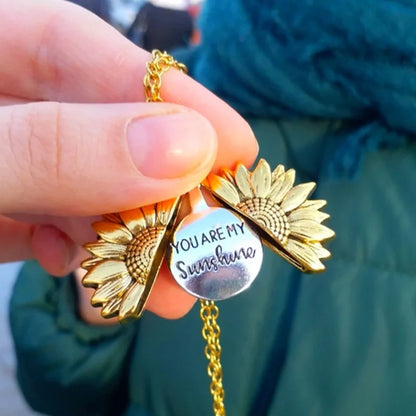 HappyU™ Zonnebloem met Zonneschijn Ketting