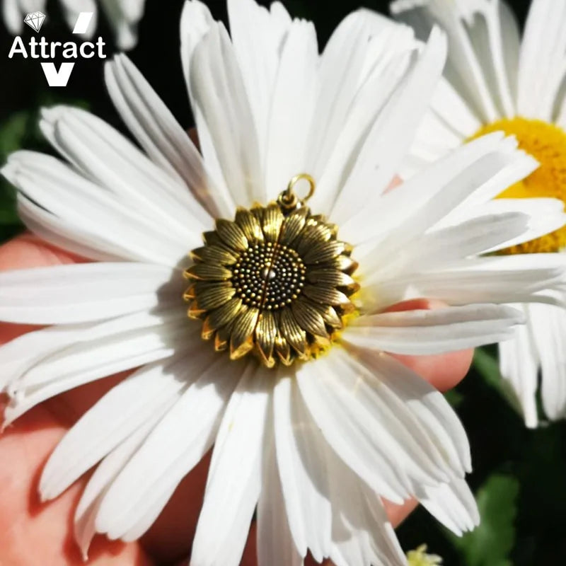 HappyU™ Zonnebloem met Zonneschijn Ketting