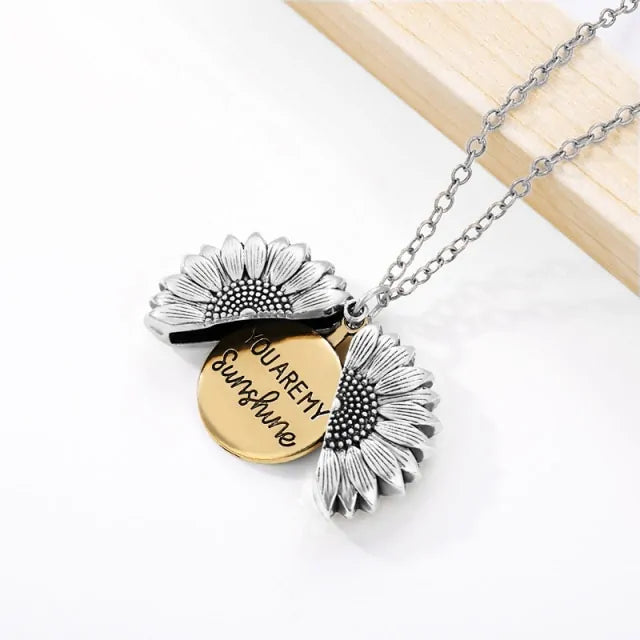 HappyU™ Zonnebloem met Zonneschijn Ketting